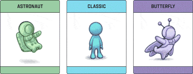 Avatars changing colors GIF